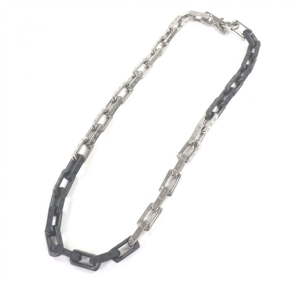 LOUIS VUITTON Black Monogram Necklace - Picture 3 of 7
